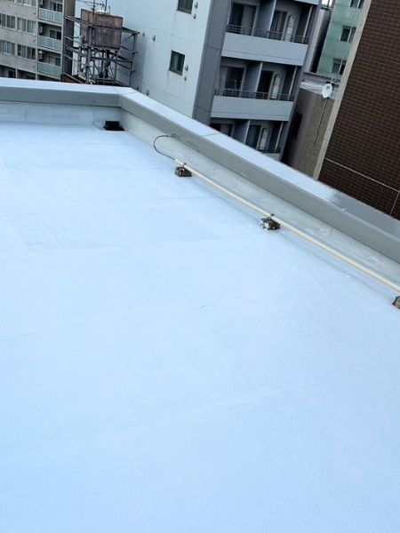 神奈川県川崎市にてマンション屋上防水工事 施工後