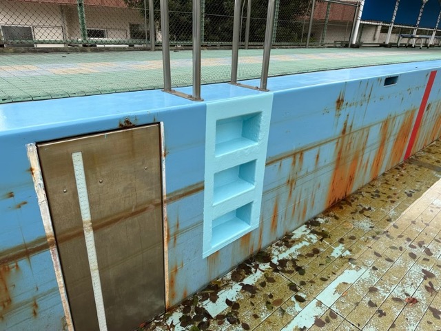 神奈川県川崎市にて小学校プール補修工事 施工後